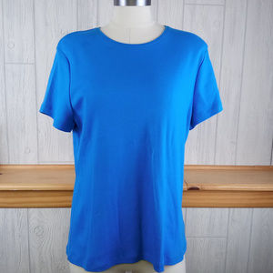 *Solid Cerulean Blue Classic Short Sleeve T Shirt